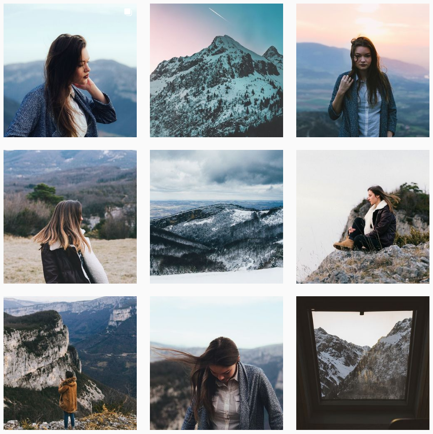 Capture du compte instagram @faustinegcht en 2017