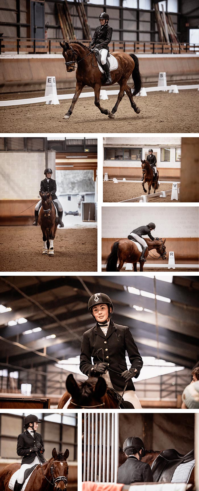 reportage compétition équestre - moment de dressage